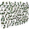 Willow Trellis Fences 5 pcs with Artificial Leaves 180x30 cm