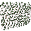 Willow Trellis Fences 5 pcs with Artificial Leaves 180x60 cm