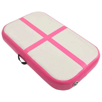 Inflatable Gymnastics Mat with Pump 60x100x10 cm PVC Pink