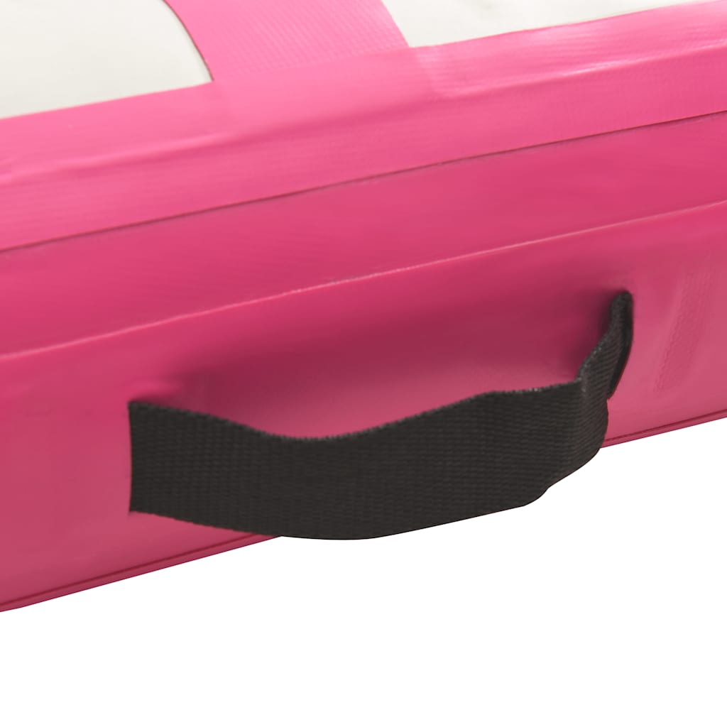 Inflatable Gymnastics Mat with Pump 60x100x15 cm PVC Pink