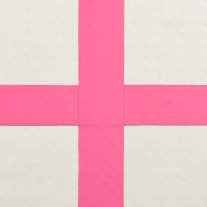 Inflatable Gymnastics Mat with Pump 60x100x15 cm PVC Pink