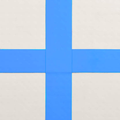 Inflatable Gymnastics Mat with Pump 60x100x15 cm PVC Blue
