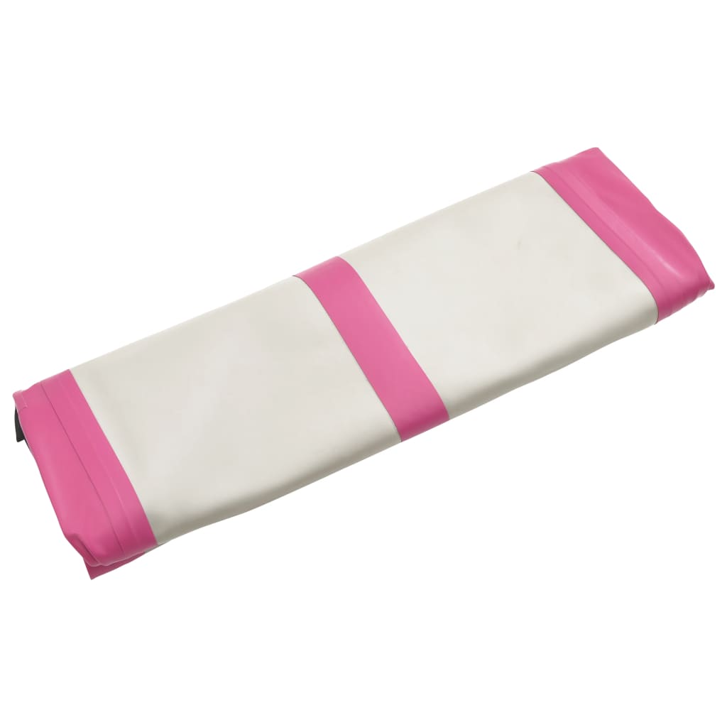 Inflatable Gymnastics Mat with Pump 500x100x15 cm PVC Pink