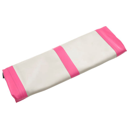 Inflatable Gymnastics Mat with Pump 500x100x15 cm PVC Pink