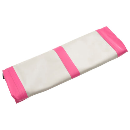 Inflatable Gymnastics Mat with Pump 600x100x15 cm PVC Pink