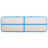 Inflatable Gymnastics Mat with Pump 400x100x20 cm PVC Blue
