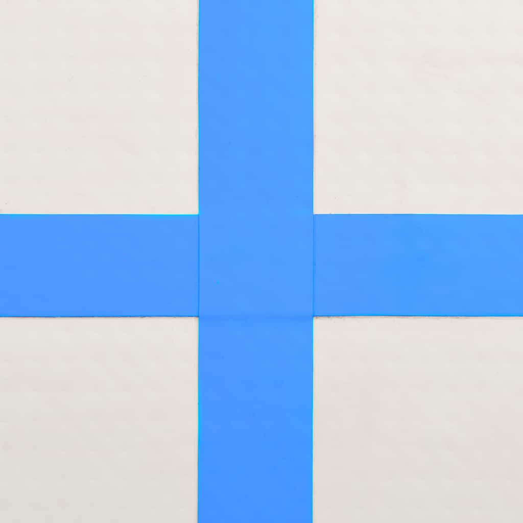 Inflatable Gymnastics Mat with Pump 200x200x10 cm PVC Blue