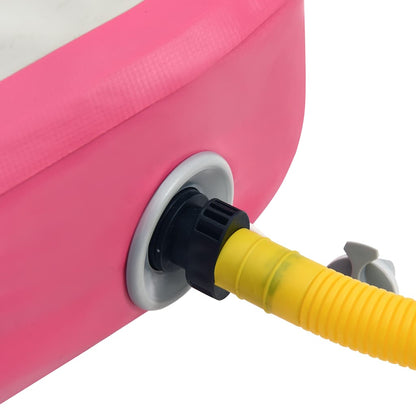 Inflatable Gymnastics Mat with Pump 200x200x15 cm PVC Pink