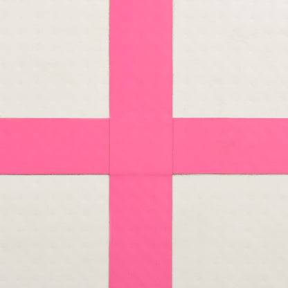 Inflatable Gymnastics Mat with Pump 200x200x15 cm PVC Pink