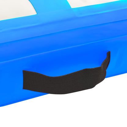 Inflatable Gymnastics Mat with Pump 200x200x15 cm PVC Blue