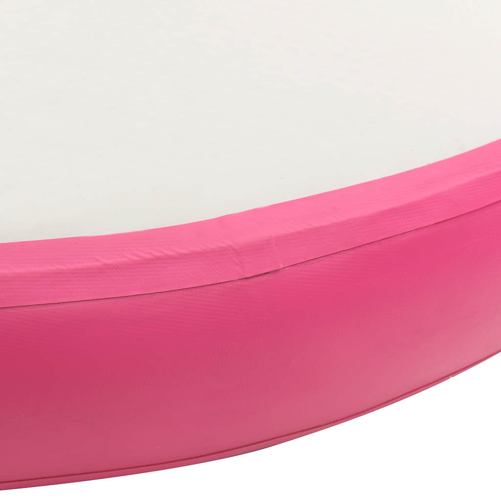 Inflatable Gymnastic Mat with Pump 100x100x10 cm PVC Pink