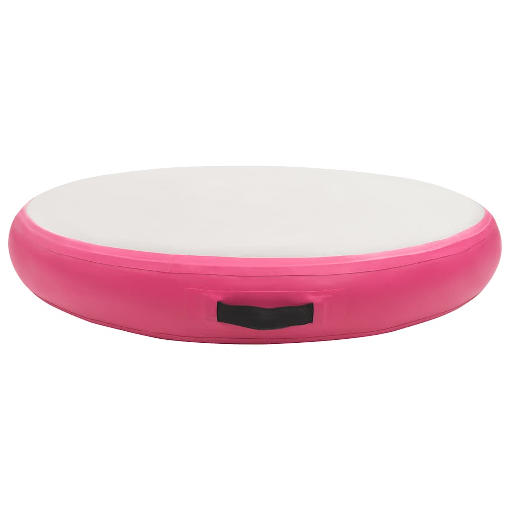 Inflatable Gymnastic Mat with Pump 100x100x20 cm PVC Pink