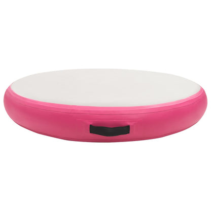 Inflatable Gymnastic Mat with Pump 100x100x20 cm PVC Pink
