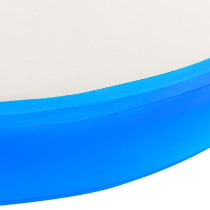 Inflatable Gymnastic Mat with Pump 100x100x20 cm PVC Blue