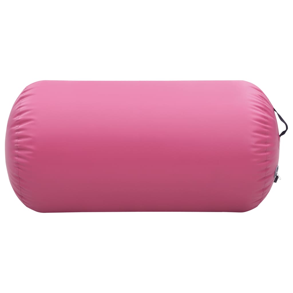 Inflatable Gymnastic Roll with Pump 120x75 cm PVC Pink