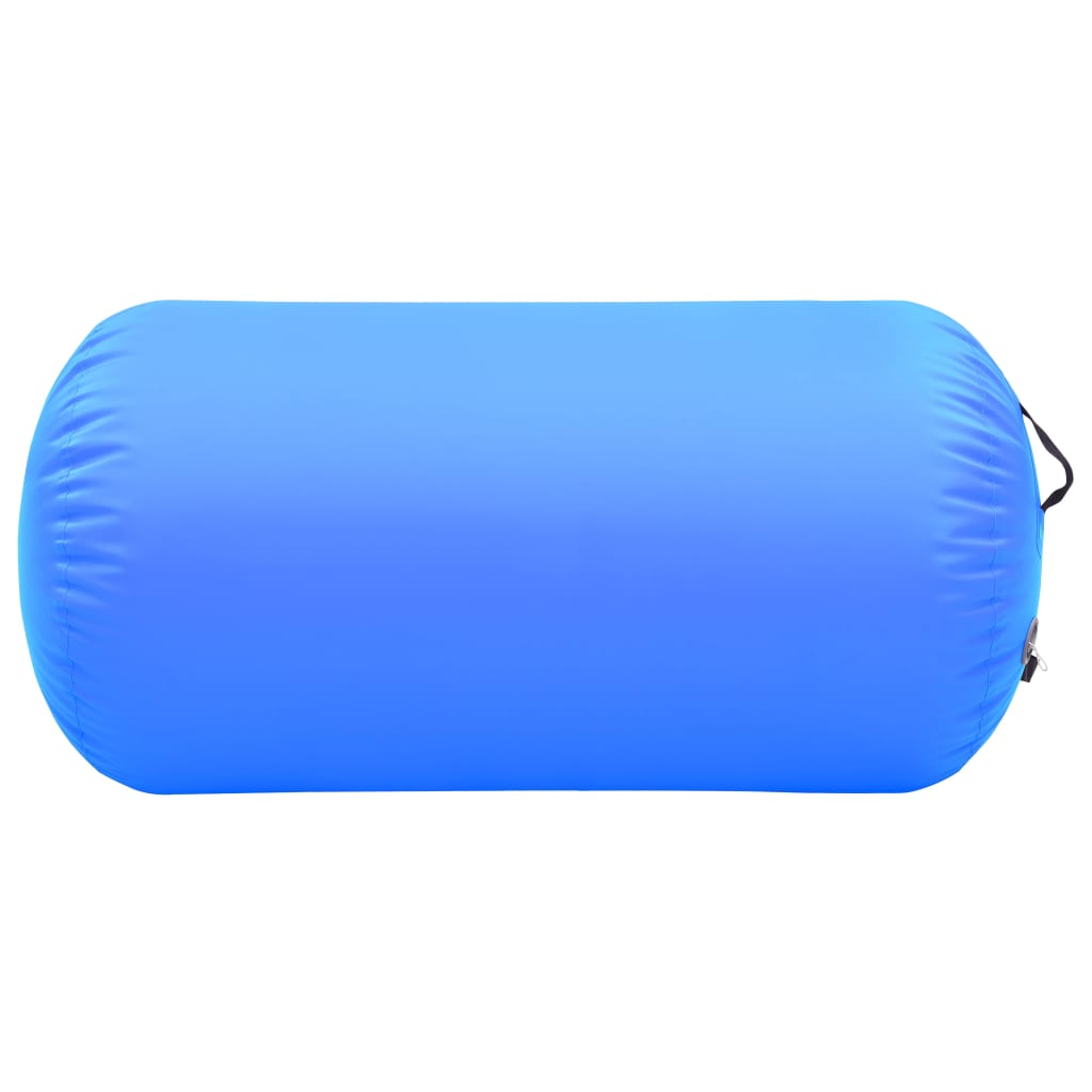 Inflatable Gymnastic Roll with Pump 120x90 cm PVC Blue