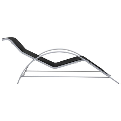 Sunlounger | Black | Textilene, Aluminium, Steel | Standard | Ergonomic