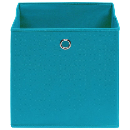 Storage Boxes 4 pcs Non-woven Fabric 28x28x28 cm Baby Blue