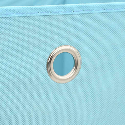 Storage Box | Set of 10 | Baby blue | Non-woven fabric | Small | Foldable