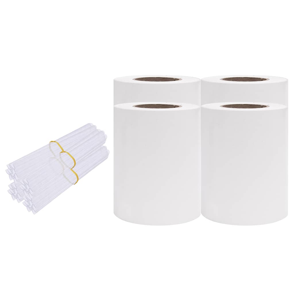 Garden Privacy Screens 4 pcs PVC 35x0.19 m White