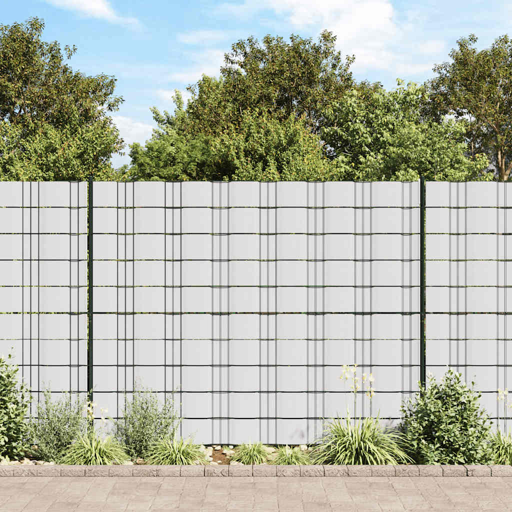 Garden Privacy Screens 4 pcs PVC 35x0.19 m White
