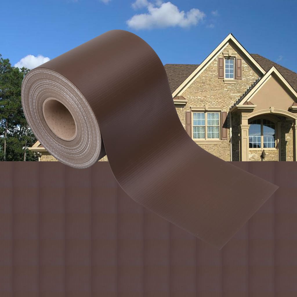 Garden Privacy Screen PVC 35x0.19 m Brown