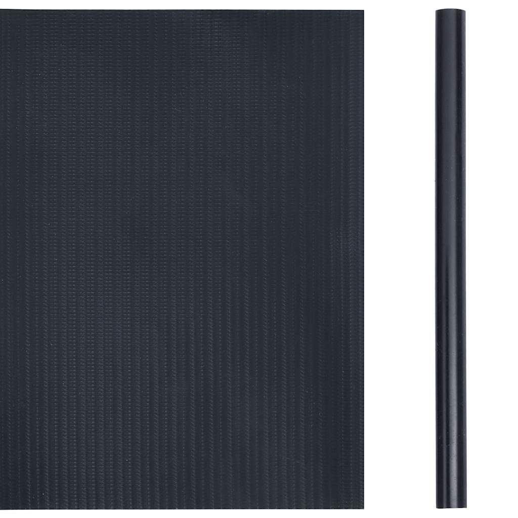 Garden Privacy Screens 4 pcs PVC 114.8'x0.6' Matte Dark Gray