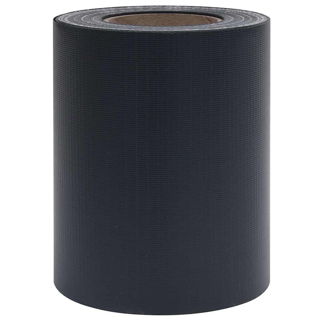 Garden Privacy Screens 4 pcs PVC 114.8'x0.6' Matte Dark Gray