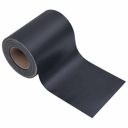 Garden Privacy Screens 4 pcs PVC 114.8'x0.6' Matte Dark Gray
