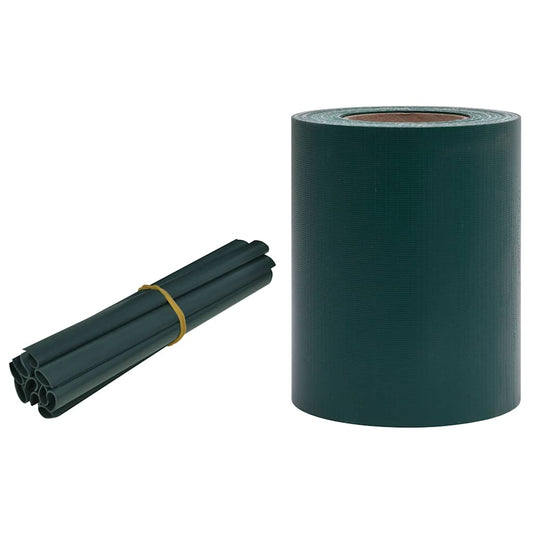 Privacy Strip PVC 35x0.19 m Matte Green