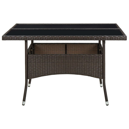 Dining Table | Brown | PE rattan | Medium | Durable | Dining Table
