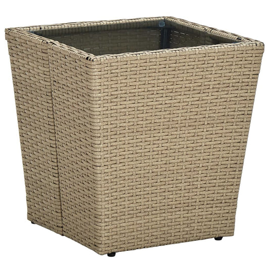 Tea Table | Beige and transparent