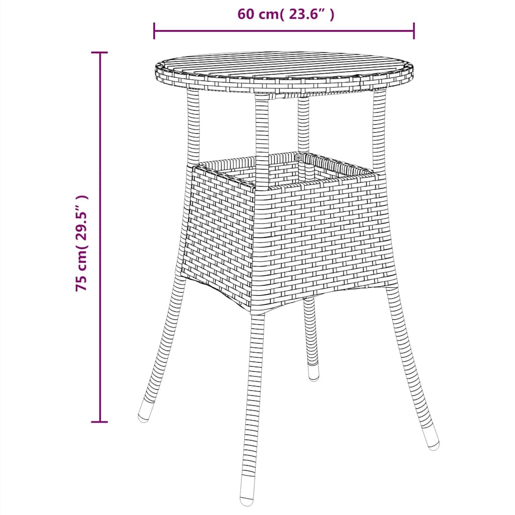 Garden Table | Black