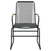 Garden Chairs 2 pcs Black 58x59x85.5 cm PVC Rattan