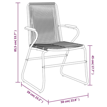 Garden Chair | Set of 2 | Black