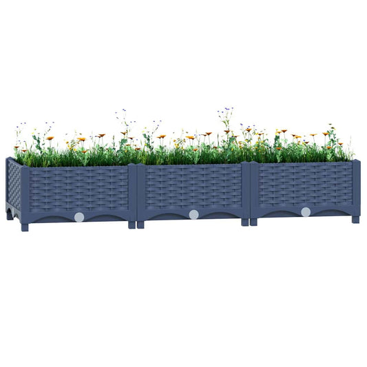 310399 vidaXL Raised Bed 120x40x23 cm Polypropylene