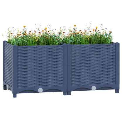 Raised Bed 31.5"x15.7"x15" Polypropylene