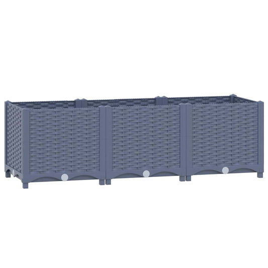 310403 vidaXL Raised Bed 120x40x38 cm Polypropylene