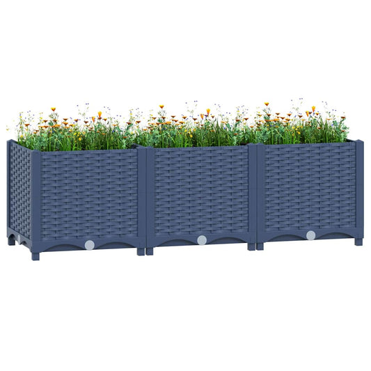 310403 vidaXL Raised Bed 120x40x38 cm Polypropylene
