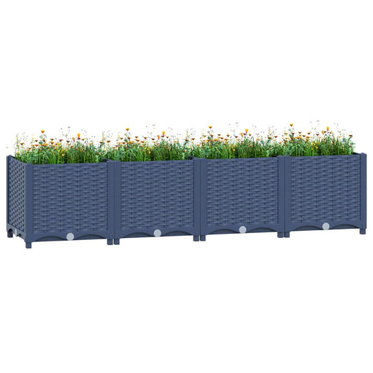 310404 vidaXL Raised Bed 160x40x38 cm Polypropylene