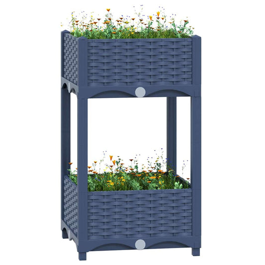 310405 vidaXL Raised Bed 40x40x71 cm Polypropylene