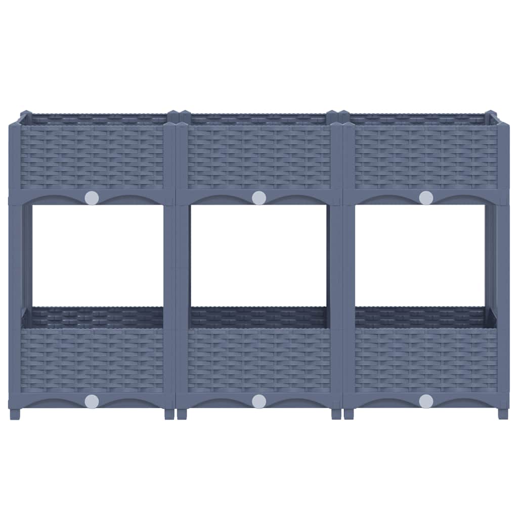 Raised Bed 47.2"x15.7"x28" Polypropylene