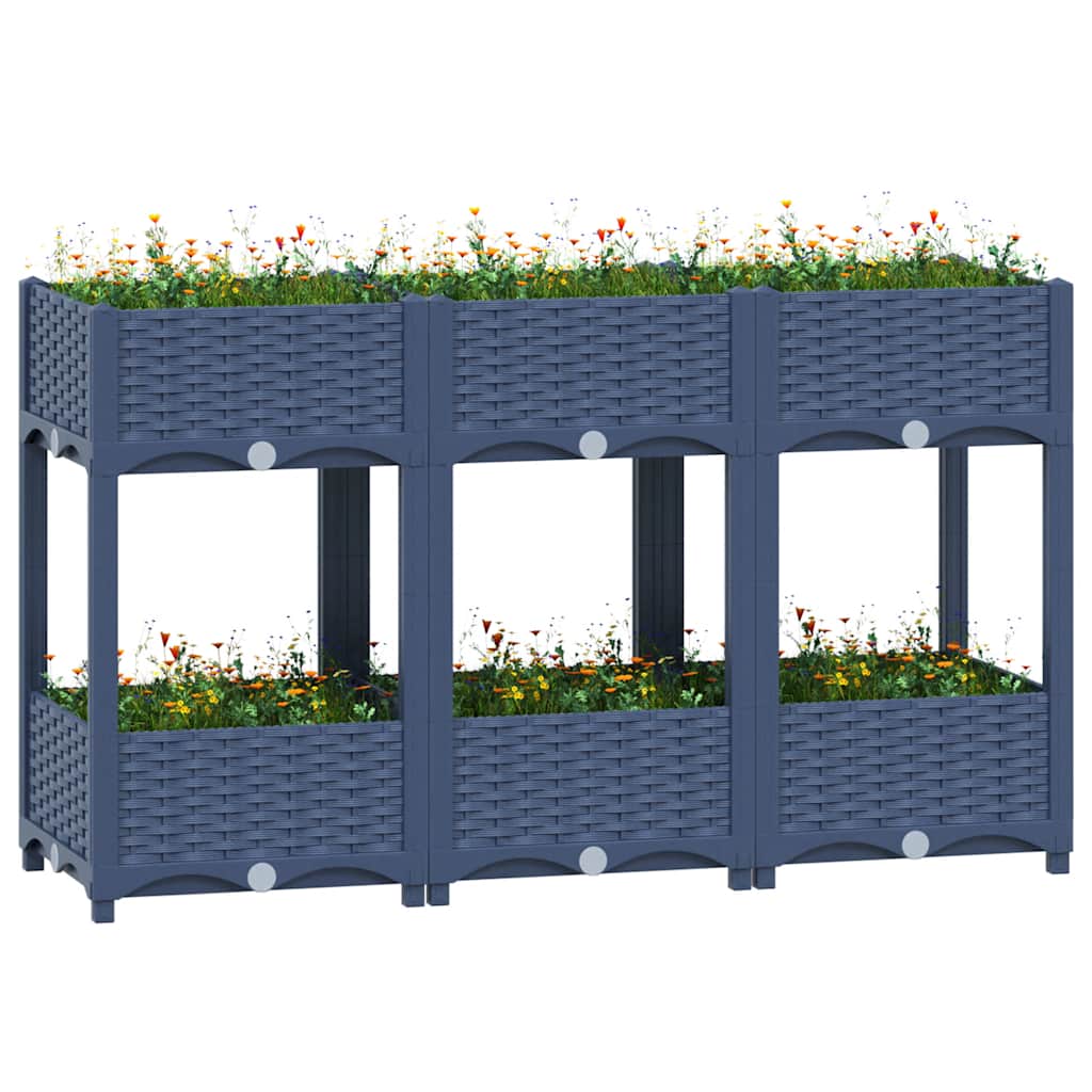 Raised Bed 47.2"x15.7"x28" Polypropylene
