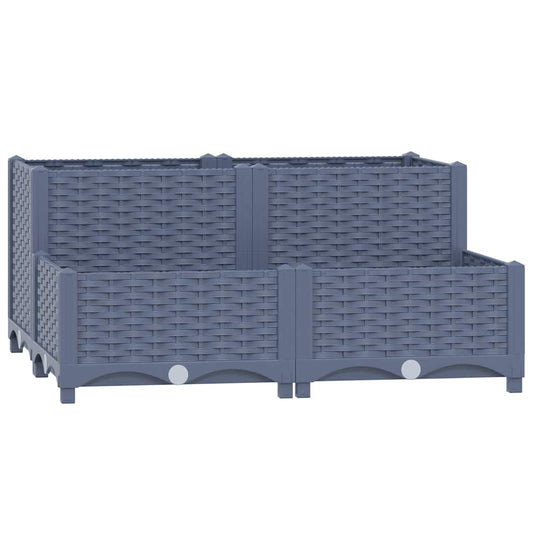310409 vidaXL Raised Bed 80x80x38 cm Polypropylene