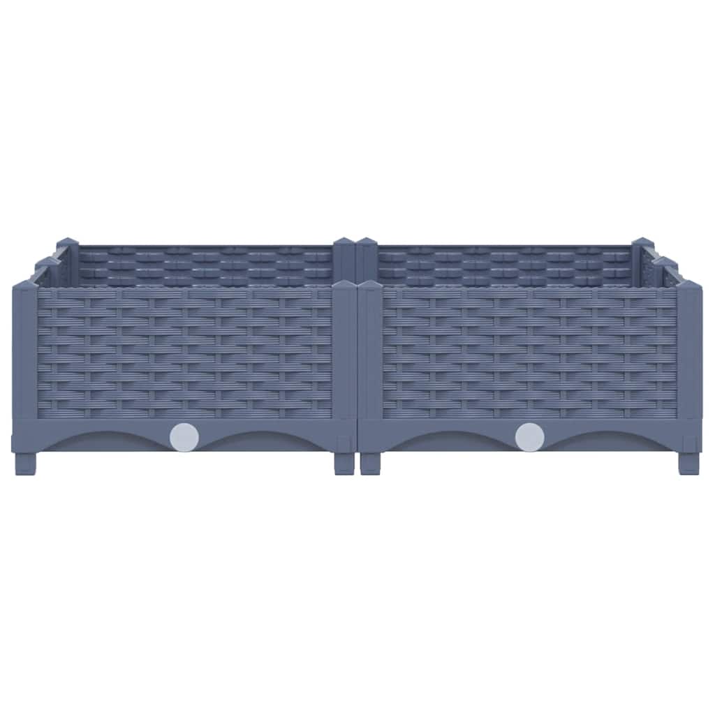 Raised Bed 80x80x23 cm Polypropylene
