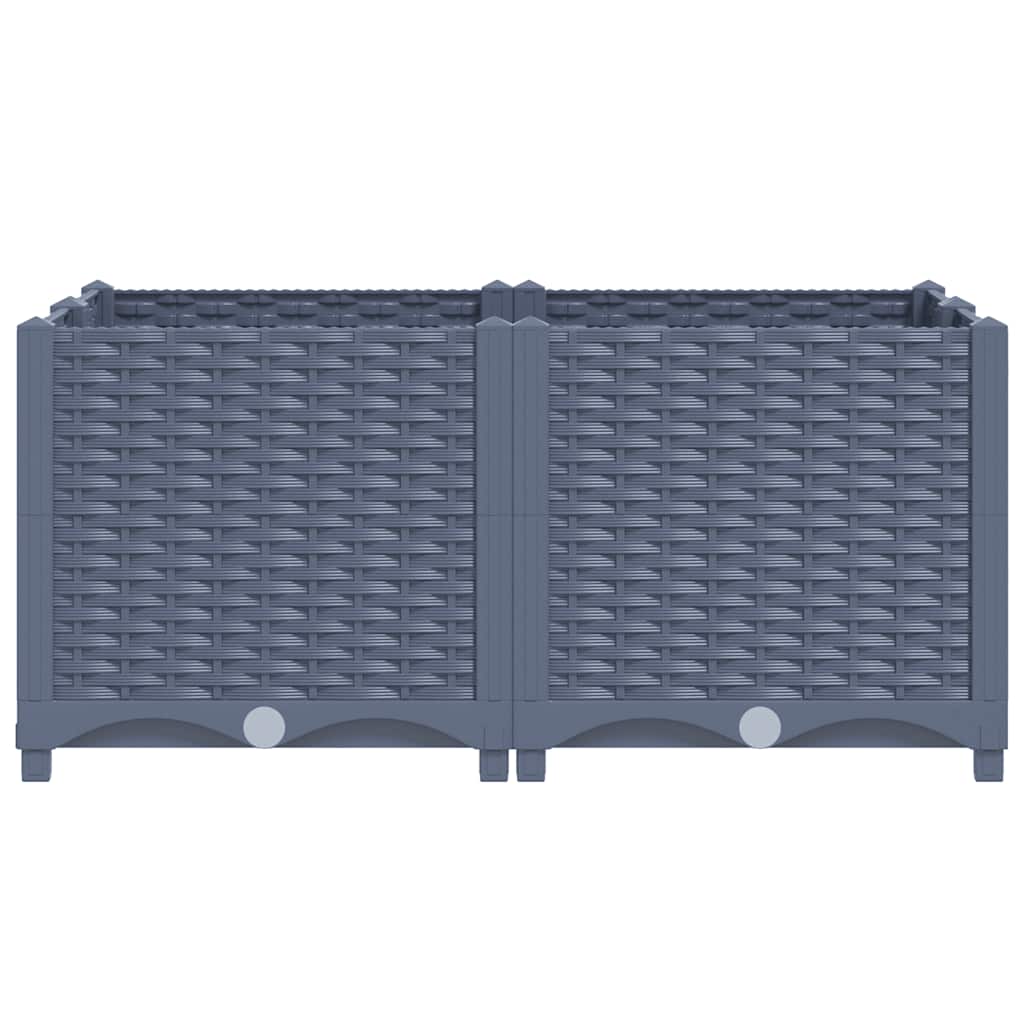 Raised Bed 31.5"x31.5"x15" Polypropylene