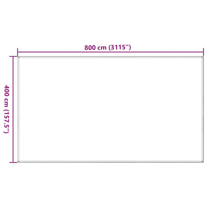 Tent Carpet 400x800 cm Anthracite HDPE