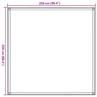 Tent Carpet 250x250 cm Dark Green