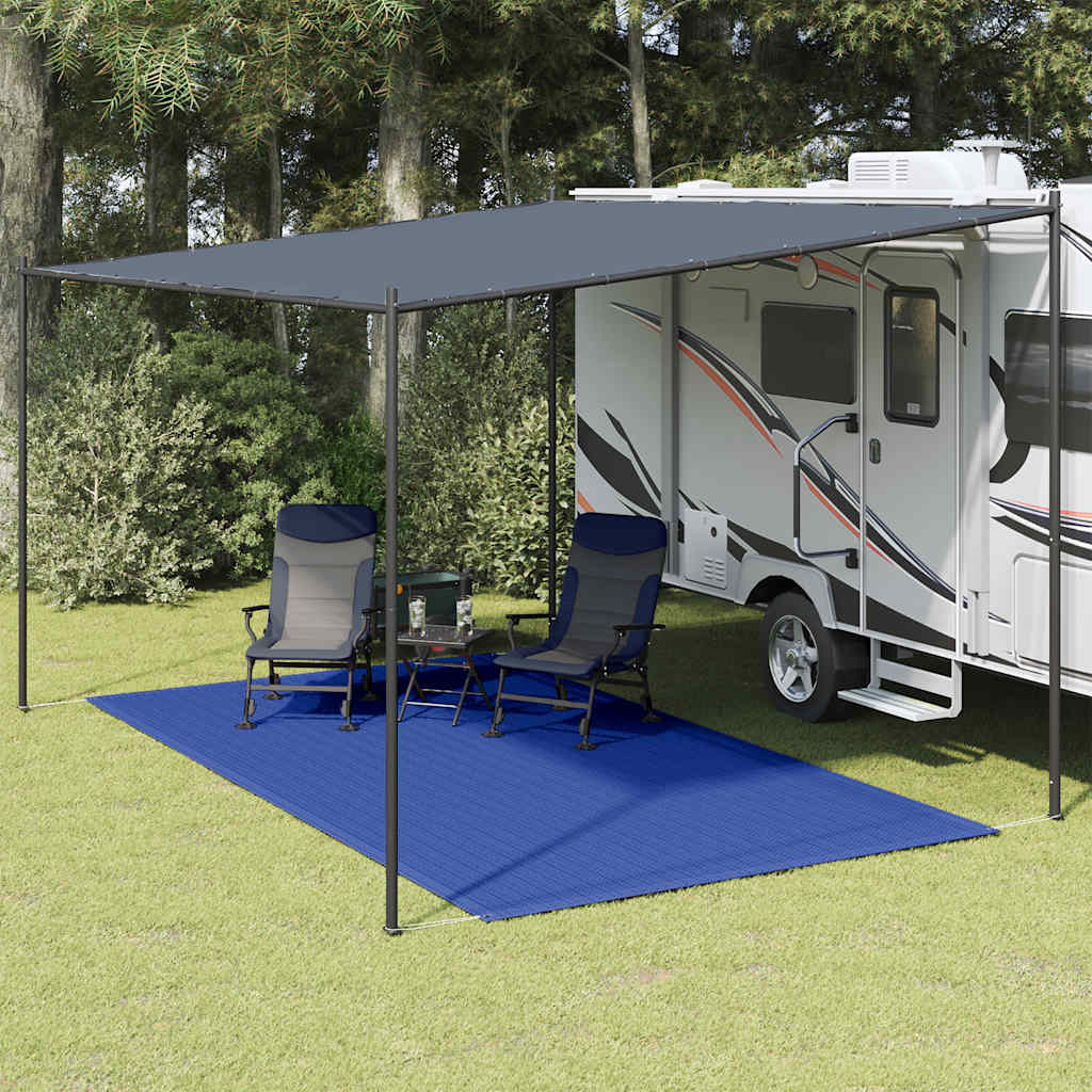 Tent Carpet 200x400 cm Blue HDPE