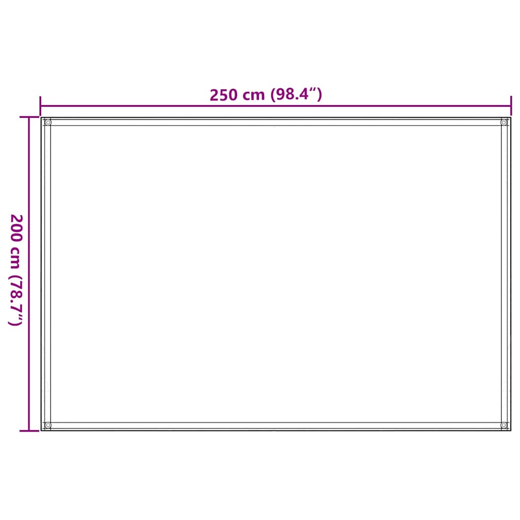 Tent Carpet 250x200 cm Taupe